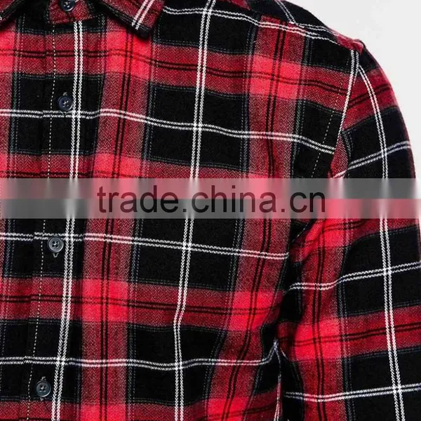 Latest Man Flannel Check Shirt With Your Logo photo-3