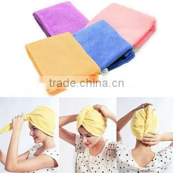 1pc Magic Microfiber Twist Hair Dryer Drying Towel Turban Cap Hat Head Wrap New A1148