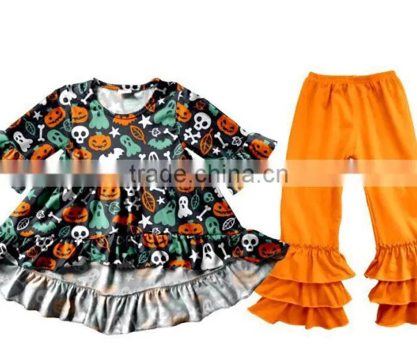 New Design Kids Halloween Clothing Children Boutique Set Halloween Boutique Winter Outfits photo-2