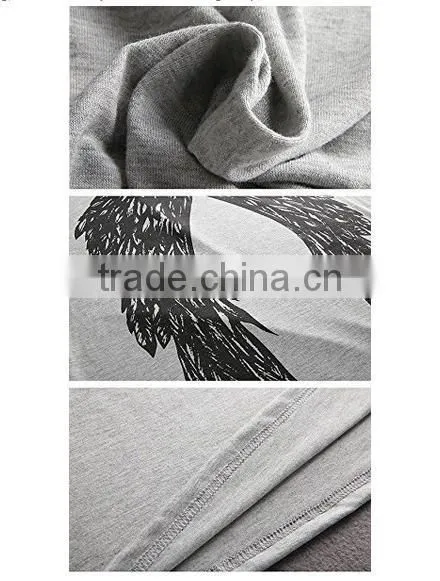 Women Fashion Tshirt Short Sleeve Wings Print Loose Custom Print Tshirt photo-6