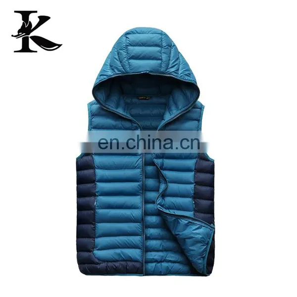 Outdoor Jacket Ultralight Down Vest Men Professional Factory OEM photo-2