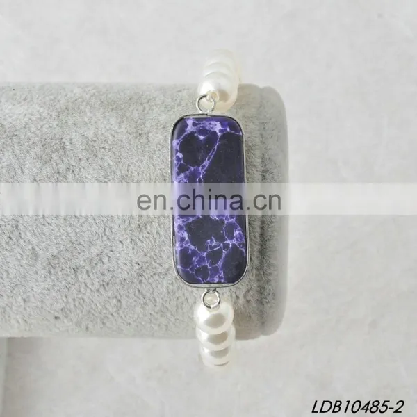 New Design China Natural Stone and Pearl Bracelet photo-3