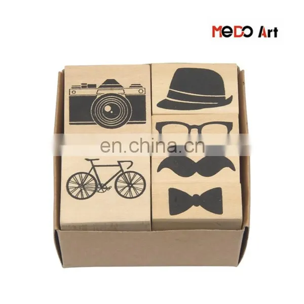 Wholesale Non Toxic Wooden Kids Toy Stamps Drawing Toy