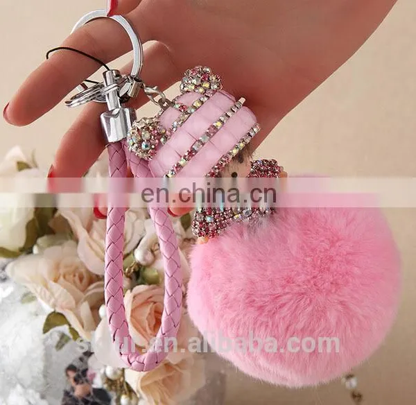 Factory Wholesale Multicolor Rex Rabbit Fur Monchichi With Cheap Price photo-3