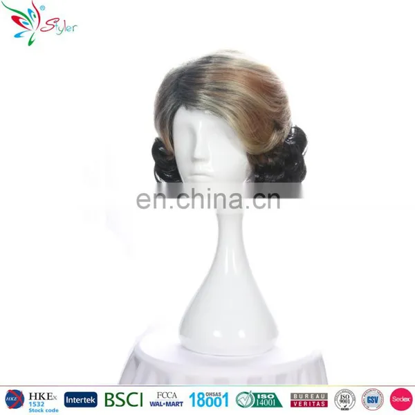 Styler Brand Cheap Cosplay Anime Wigs From China Wholesale Short Black Curly Cosplay Wig photo-3