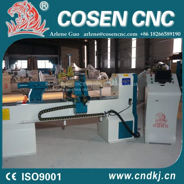 Custom Design Color Cnc Wood Lathe Machine Price Good photo-2