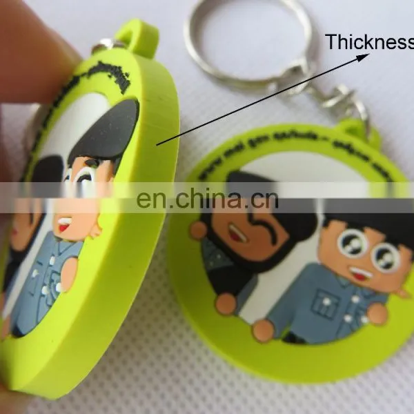 Round Customized High Quality Soft Pvc Key Chain With Printing Logo photo-4