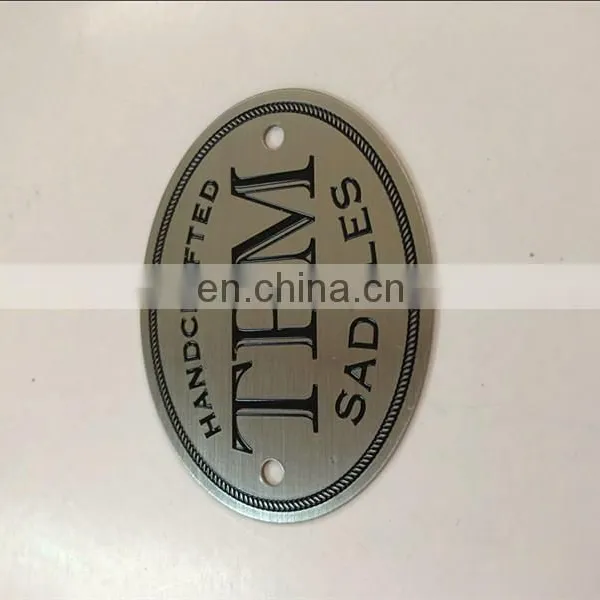 2017 Brushed Stainless Steel Etching Logo Labels photo-3