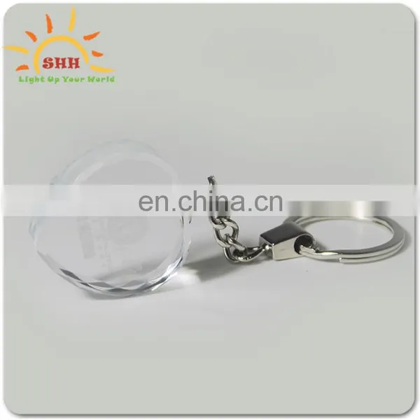Crystal Led Multicolor Keychains With 3d Model Miniature Keyring photo-4