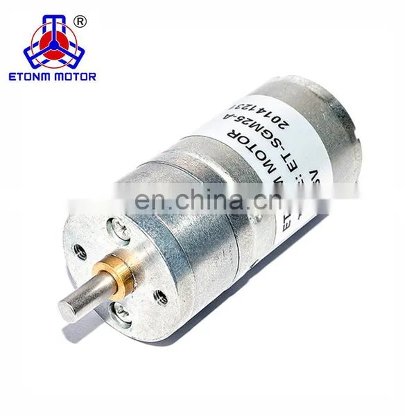 12v dc Motor Gearbox 25mm 330RP Permanent Magnet Motor photo-2
