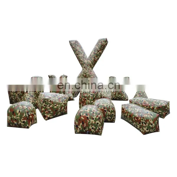 Wholesale Laser Tag Paintball Bunker Equipment Inflatable Camouflage Barriers Bunkers For Sale photo-2