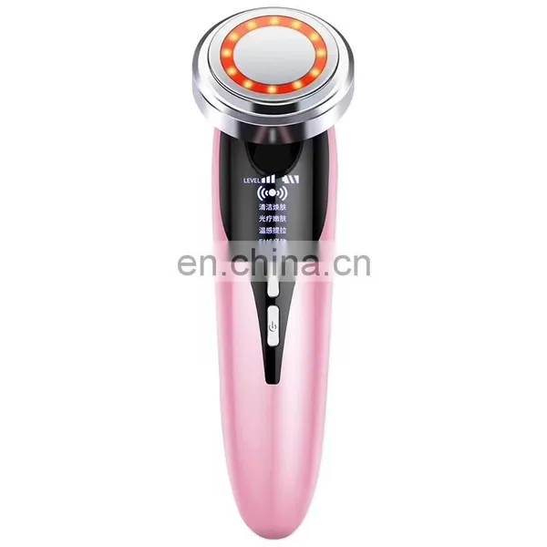 Factory Cheapest 5 in 1 Ultrasonic Rf Ems Led Beauty Machine Personal Care Facial Instrument for Women photo-2