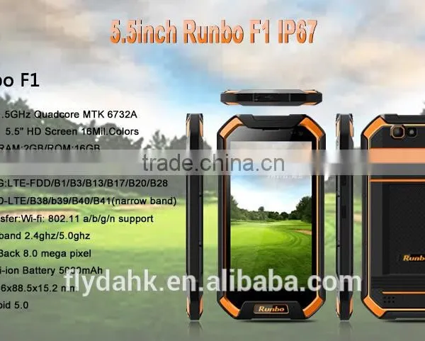 Runbo F1 IP67 Rugged Smartphone Octa Core 2gb Ram 16gb Rom Phone 4G Lte 5000mah Battery Waterproof Phone. photo-3