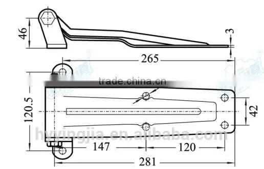 01164 Caravan Door Hinge Truck Body Parts photo-3