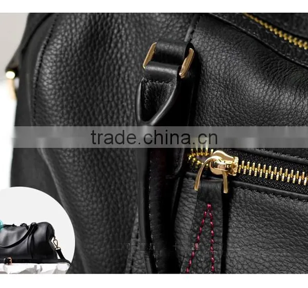 Morden Nature Style Class Designer Genuine Leather Men Large Capacity Handbag Travel Shoulder Bag Duffle Bag photo-5