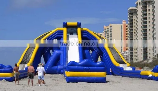 2015 NEW Arrvail PVC Tarpualin Gaint Inflatable Trippo Slide,water Slider With Three Lines Quality Choice photo-4