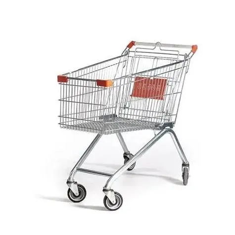 China Shopping Cart Manufacturer Custom Carbon Steel Wire Shopping Trolley photo-4