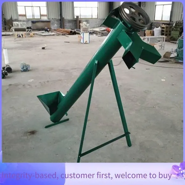Powder Stainless Steel Spiral Elevator, Lime Powder Round Tube Feeder, 219 Electric Screw Conveyor photo-2