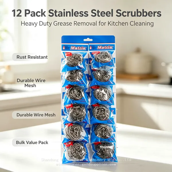 Powerful Steel Wire Ball Dual Use Delicate & Heavy Cleaning Tasks photo-2