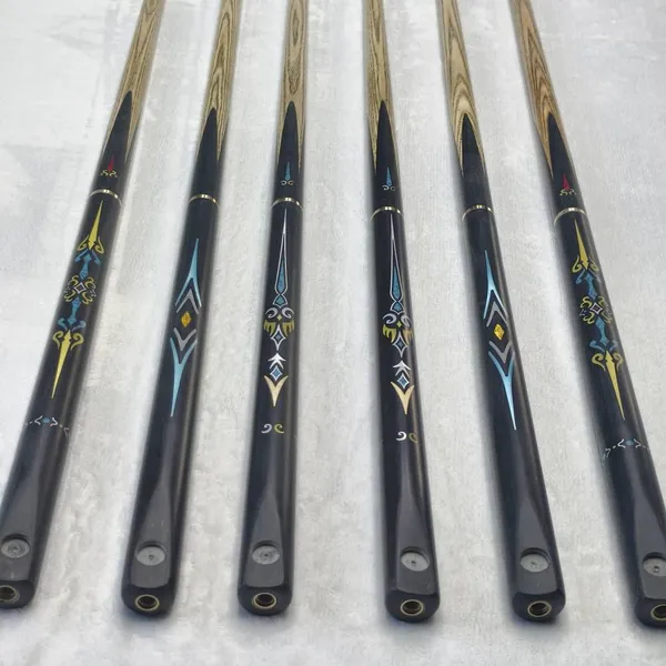 Billiard Cue, High - End Paint - Free Hand - Inlaid Membership Cue for Billiard Halls, Chinese Style Small Tip 10mm One - Piece Continuous Cue photo-3
