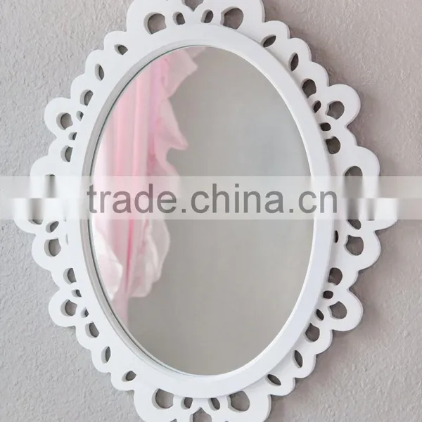 Antique Decorative Round Metal Framed Wall Mirror