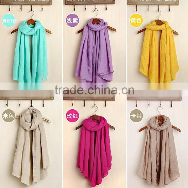 Wholesale Long Soft Large Plain Viscose Shawl photo-3