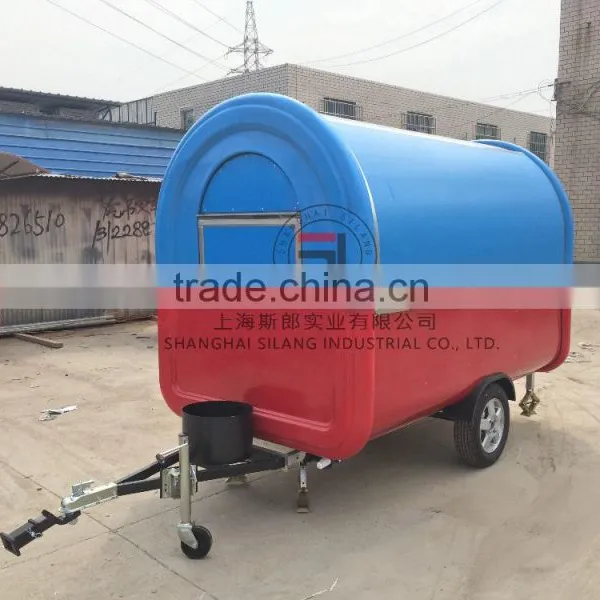 Red and Blue Mobile Food Trailer Food Truck Multi-functional Mobile Food Trucks Mobile Food Carts Can be Customized Food Trucks photo-2