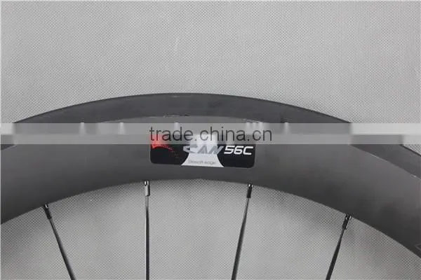 UD-matt Carbon Bike Wheels Road Bike Carbon 56mm Bike Wheels With ICAN Logos-glossy W56C photo-4