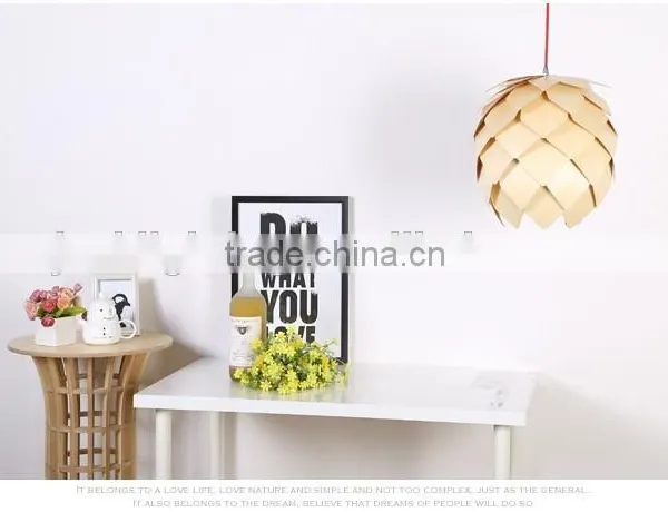 LED Pendant Light JK-8005B-26 Japanese Style Wooden Hanging Lamp Chandelier Pendant for Decoration photo-4