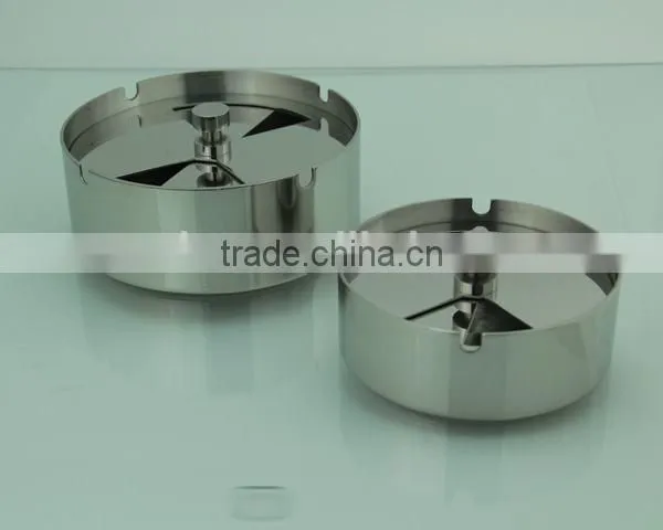 Advanced Lidded Ash Holder Stainless Steel Ashtray photo-5