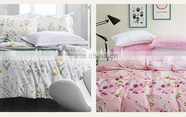 100% Cotton 4 PCS Bedding Sets Duvet Cover, Pillowcases and Flat Sheet. photo-4