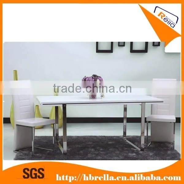 Italian MDF Glossy Dining Tables and Chairs