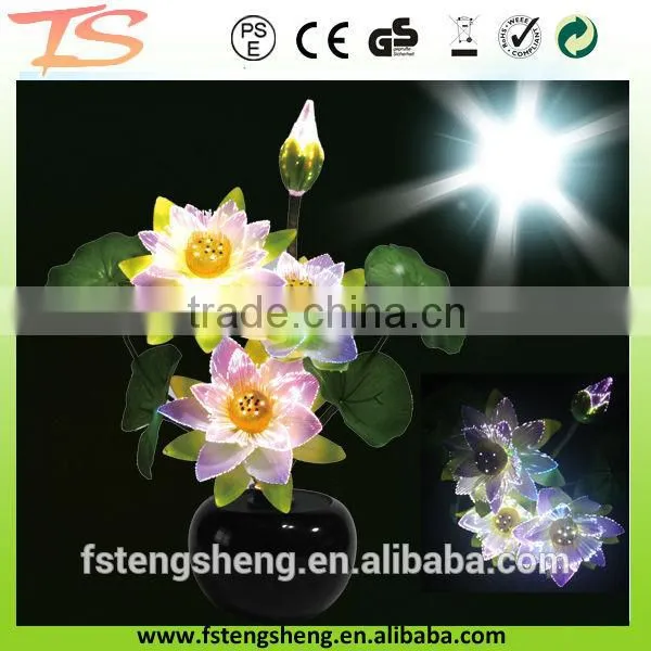 Fiber Optic Led Lotus Flower Light Wedding Decor Artificial Led Lamp photo-2