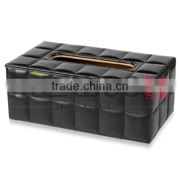 Painted & Beautiful Shell Tissue Box in Black Color photo-3