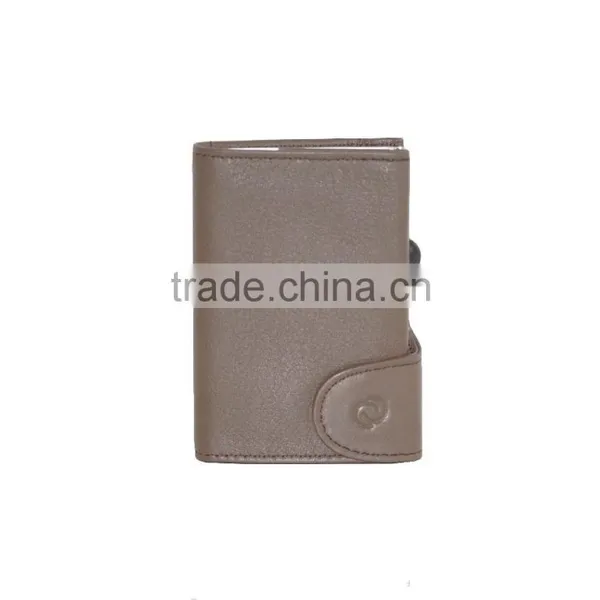 Leather Aluminium Cardholder Wallet for Bank Card/credit Card/id Card photo-6