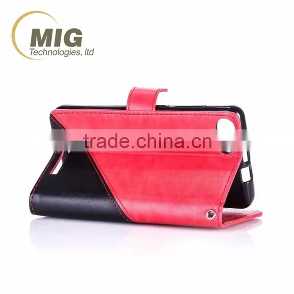 Double Color PU Wallet Leather Case With Strap Stand Case With Inside TPU Cover Free Sample Casefor Iphone photo-5