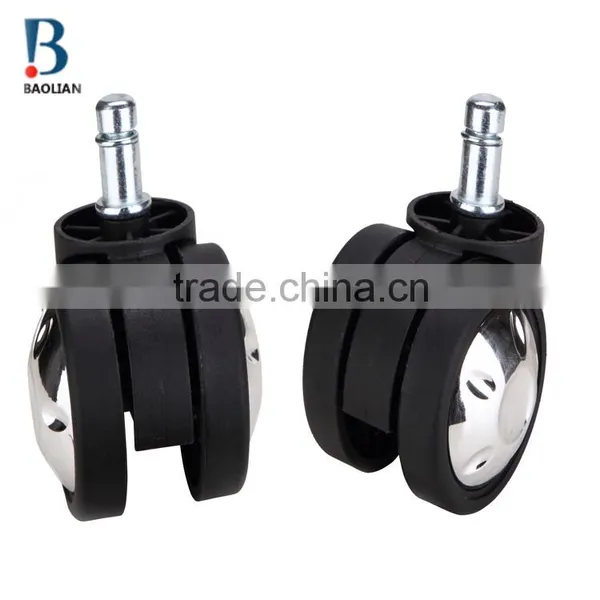 BL Bravo Swivel Black Durable 60mm Heavy-duty Glittering Moon Nylon Caster for Office Furniture photo-6
