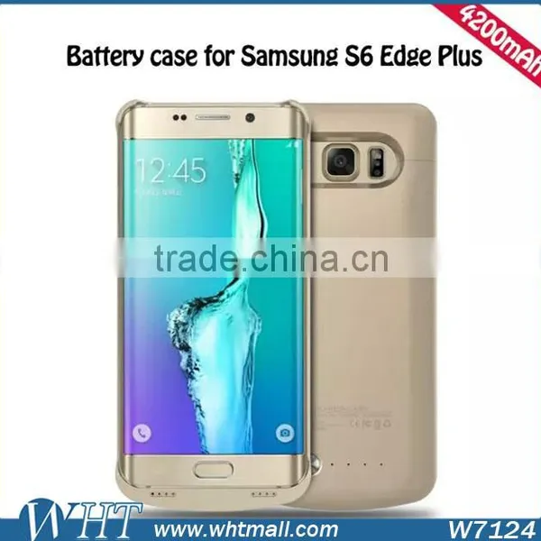 2016 New Products 4200mAh Rechargeable Battery Case for Samsung Galaxy S6 Edge Plus photo-2