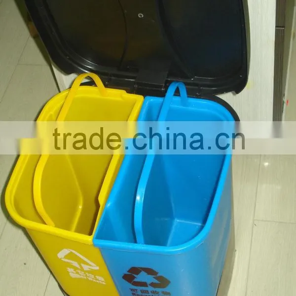 BT20S 20liter Recycled 2 Compartment Trash Bin photo-2