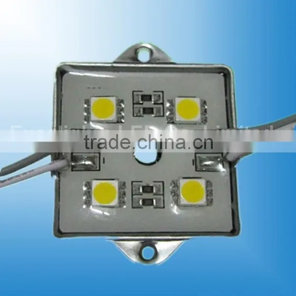 Outdoor Waterproof Smd Led Module 5050 for Illuminated Sign 12v Super Bright 4 Chips 5050 White LED Module photo-2