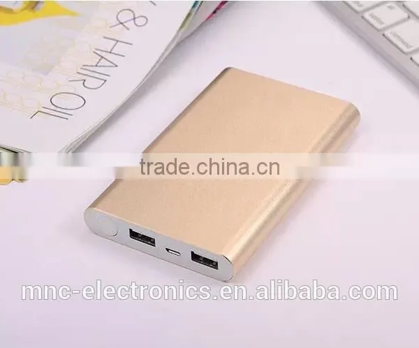 Slim Design 10000mAh Dual Usb Output Mobile Phone Power Bank Charger With Custom Laser Engraving Logo and Gift Box Package photo-3