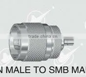 N Male to SMB Male, Plug to Plug 50ohm