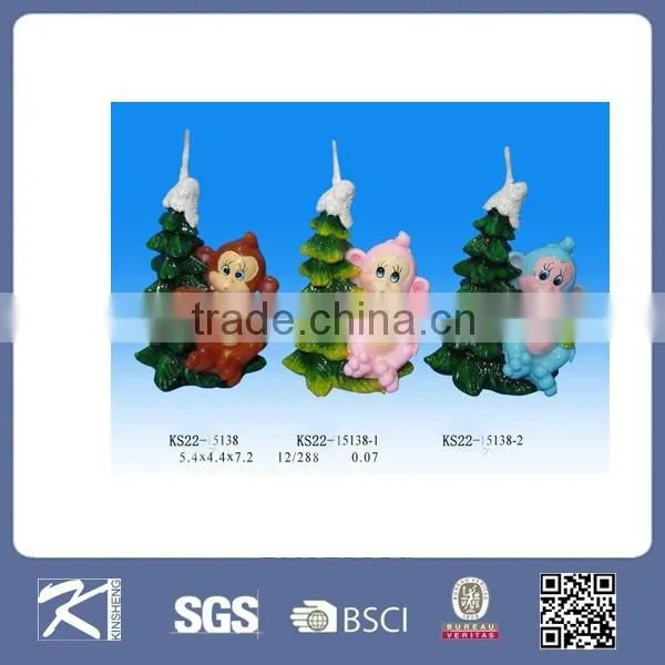 New Product Small Decorative Lighted Christmas Candles Gifts for Christmas Decoration