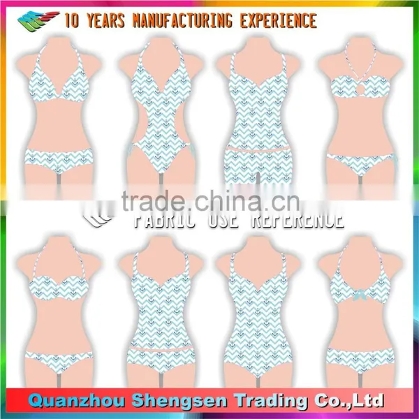 Wave Anchor Print Nylon Spandex Lycra Fabric Suppliers photo-4