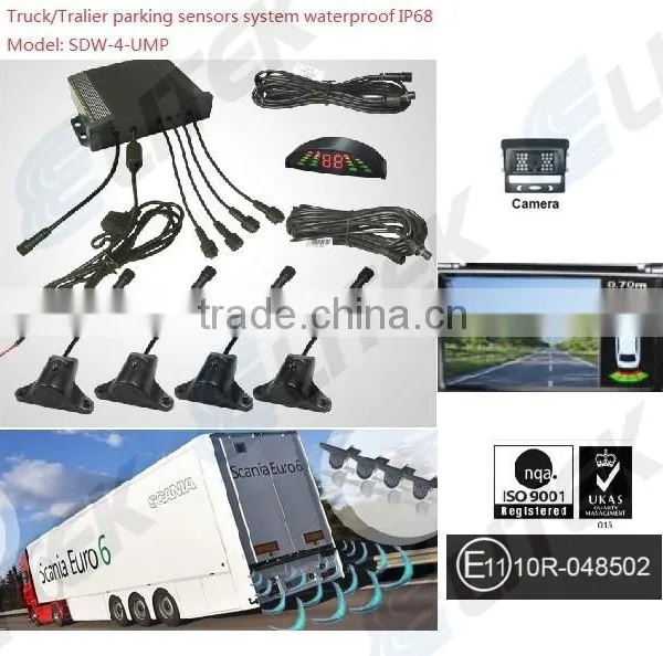 DC24V Truck Parking Sensor With Camera Optional,3 Year Warranty and Waterproof IP68