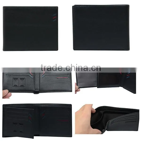 Guangzhou Manufacturer Customize Luxury Imperial Genuine Cowhide Leather Wallet for Men