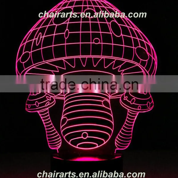 New Remote Control 3d Led Illusion Lamp photo-6