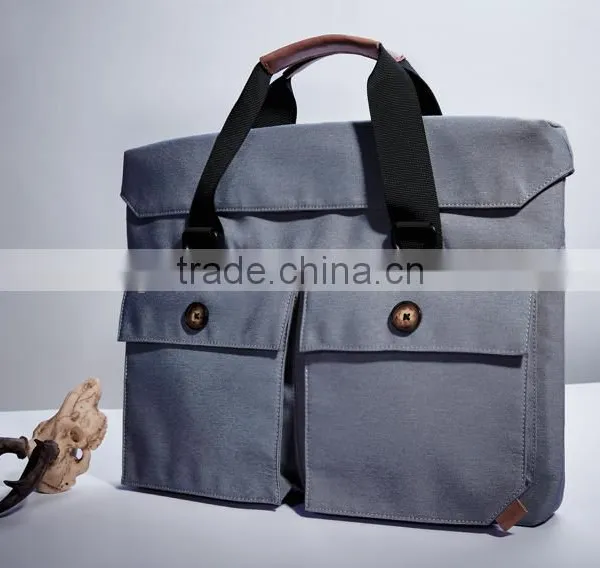 China Factory Customize 15.6" Black Laptop Shoulder Bag Business Messenger Handbag Briefcase For Dell photo-5