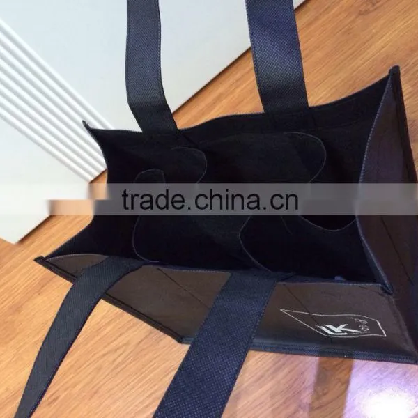 Red Design Non Woven Wine Bag photo-2