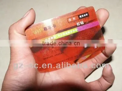 Printing Service High Quality Transparent Business Cards
